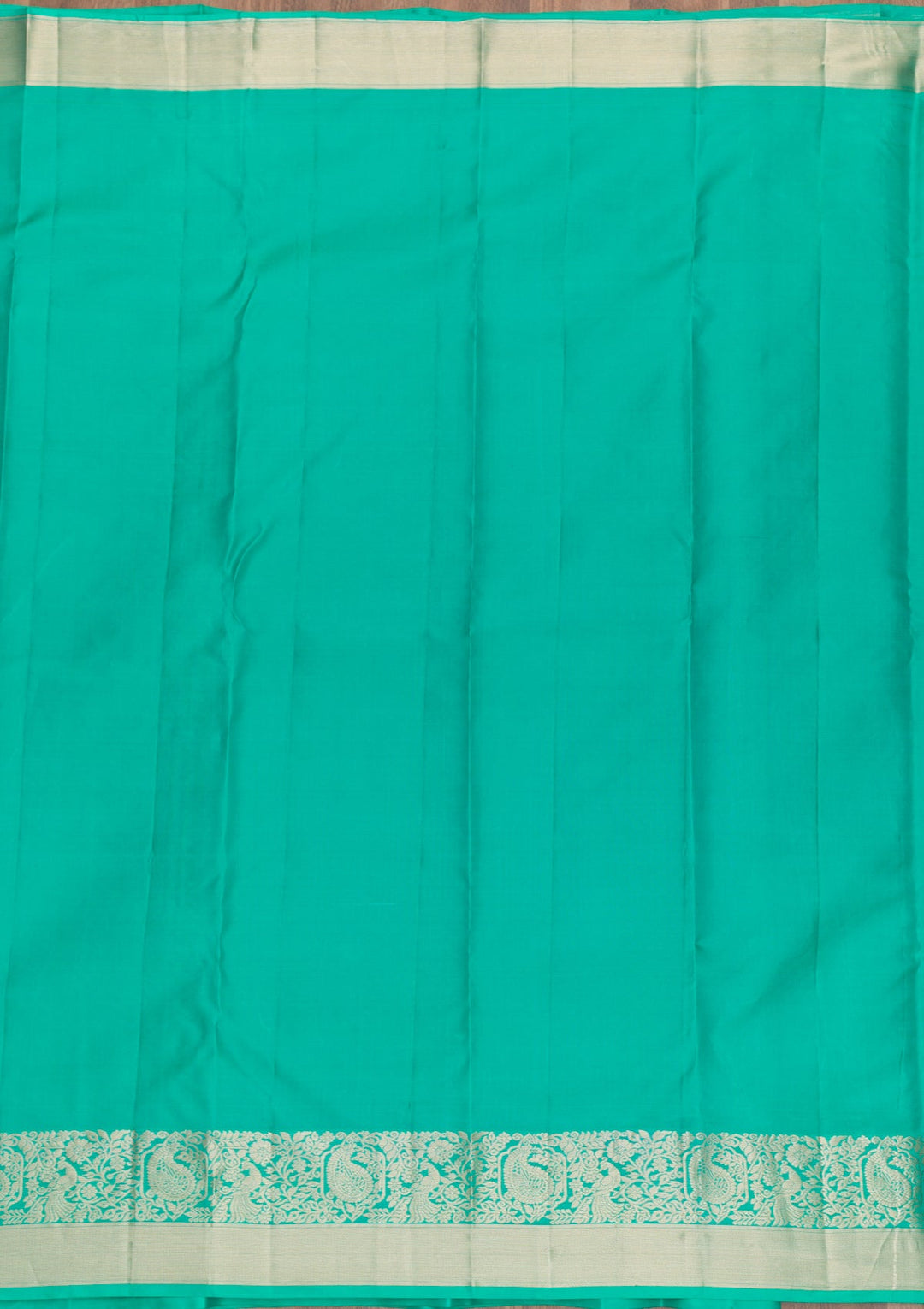Rama Green Zariwork Pure Silk Saree-Koskii