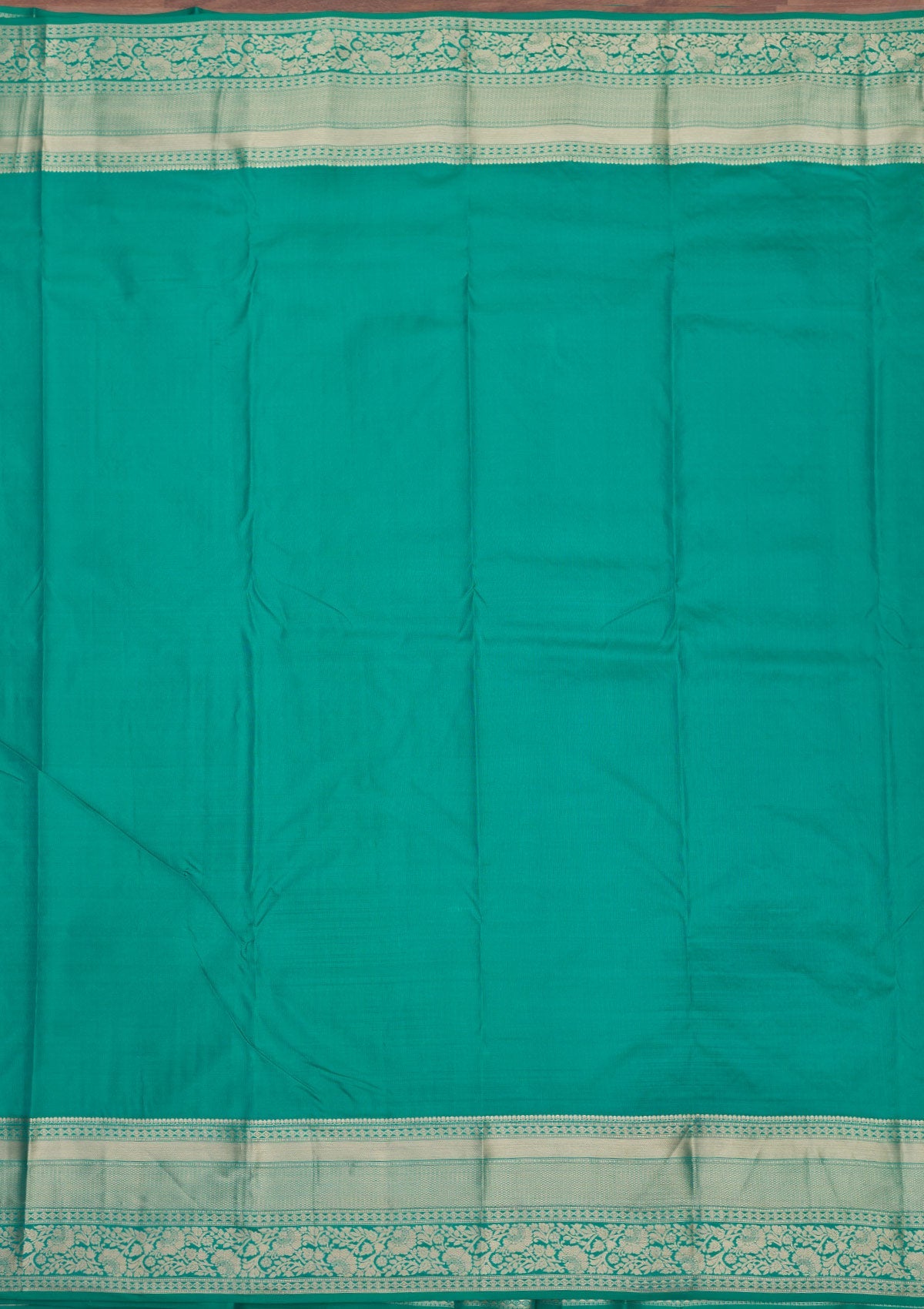 Rama Green Zariwork Pure Silk Saree