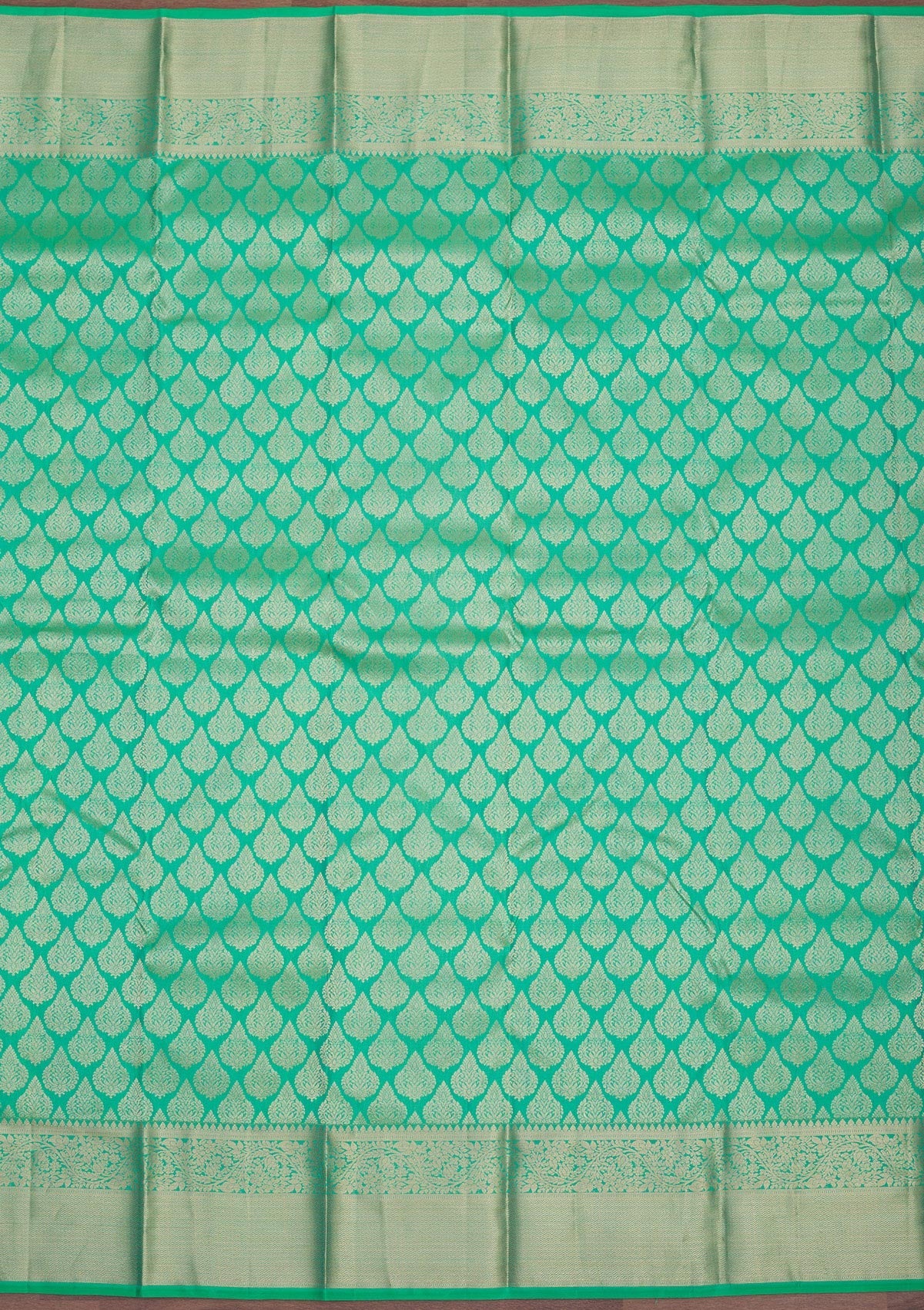 Rama Green Zariwork Pure Silk Saree