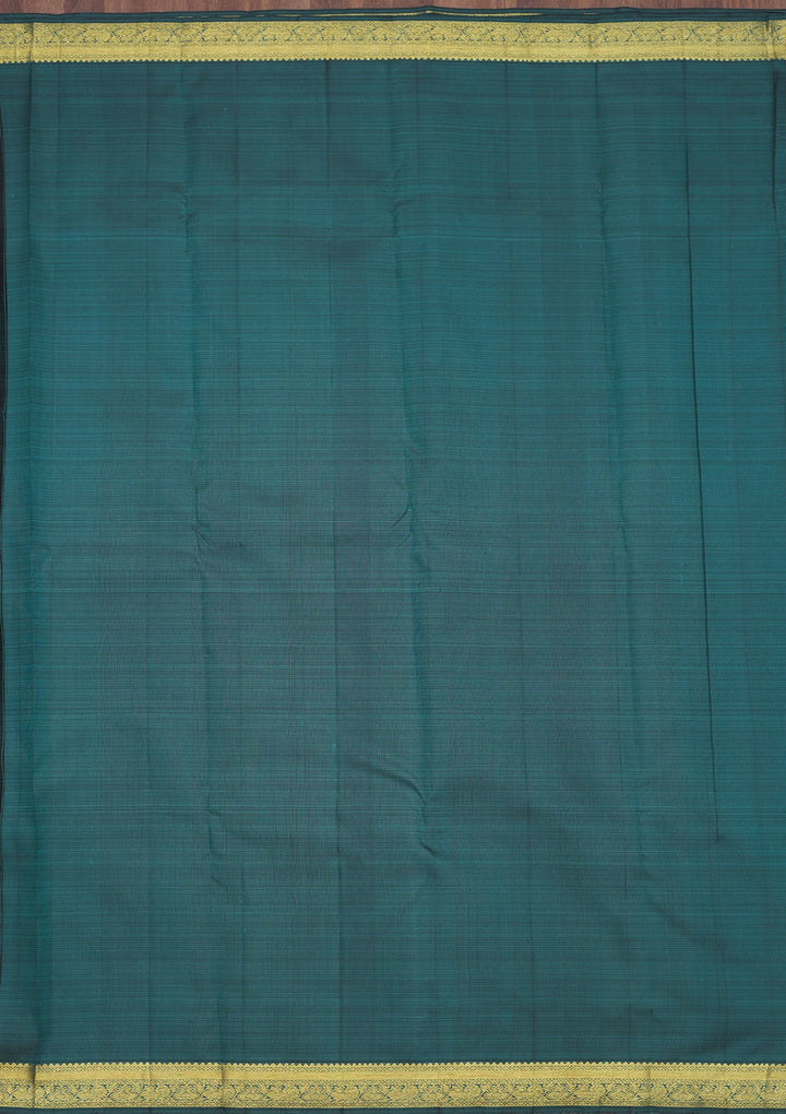 Rama Green Zariwork Pure Silk Saree