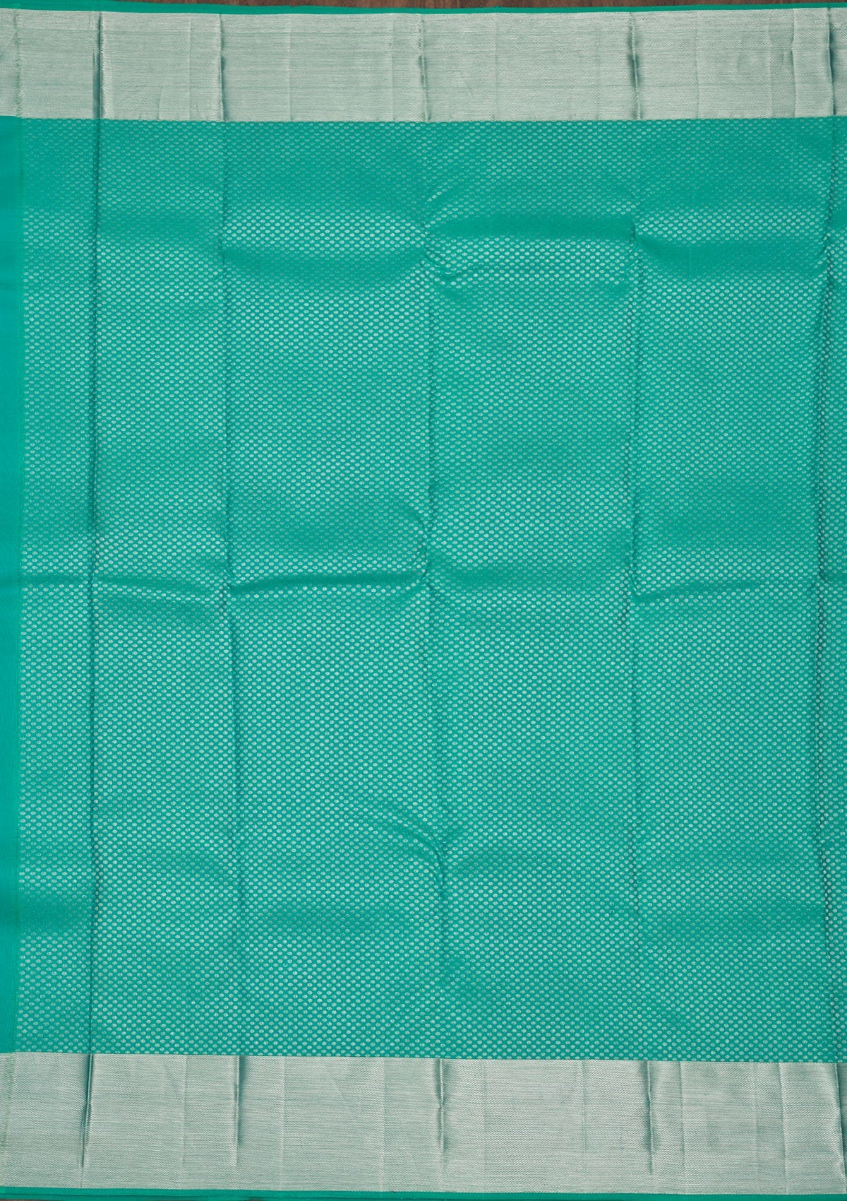 Turquoise Blue Zariwork Pure Silk Saree-Koskii