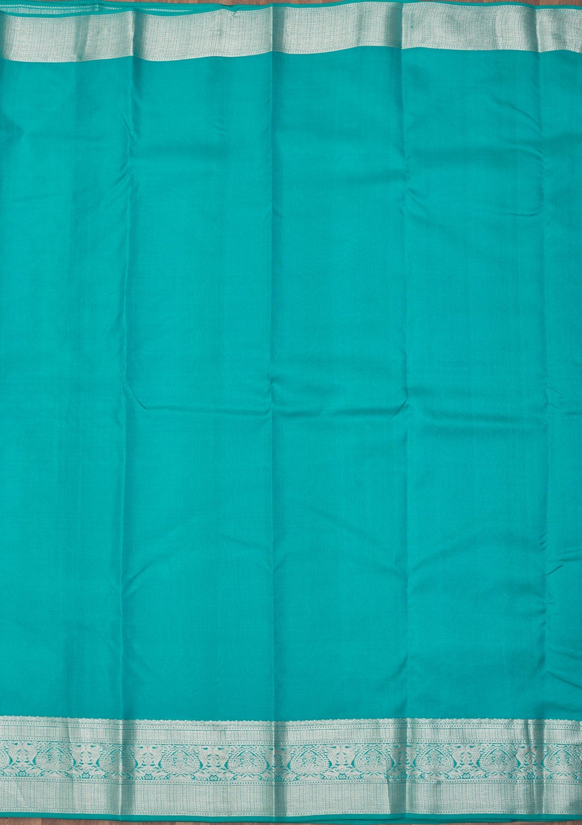 Rama Green Zariwork Pure Silk Saree