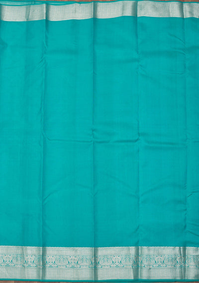 Rama Green Zariwork Pure Silk Saree