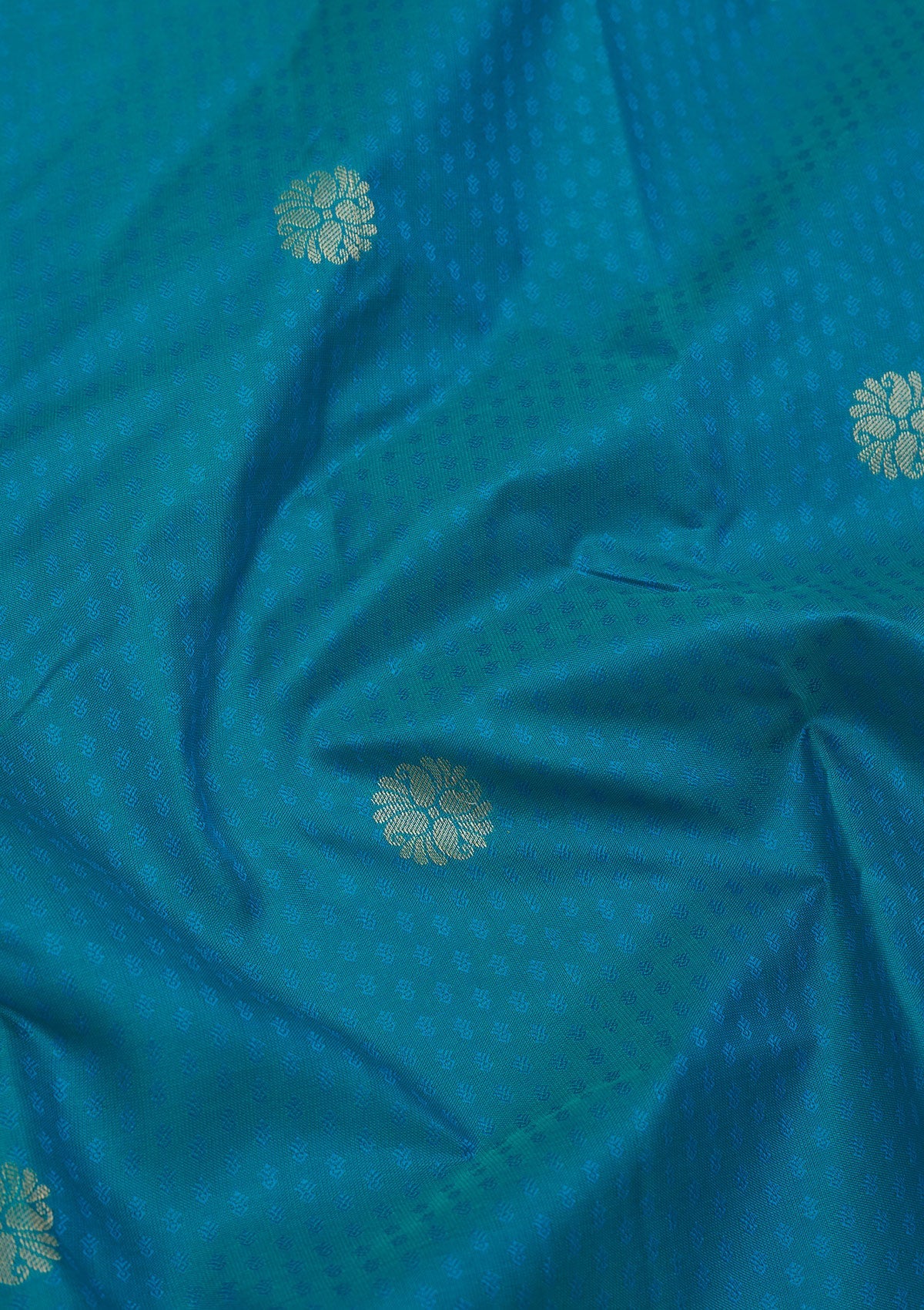 Rama Green Zariwork Pure Silk Saree