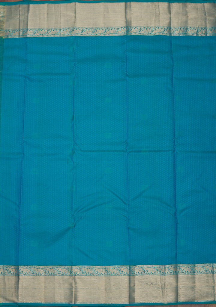 Rama Green Zariwork Pure Silk Saree