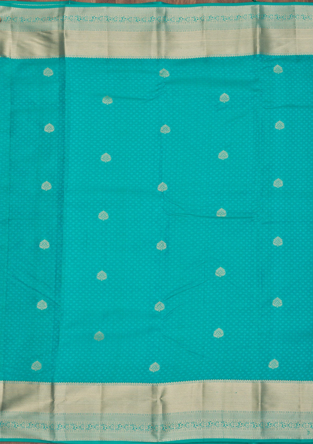 Rama Green Zariwork Pure Silk Saree