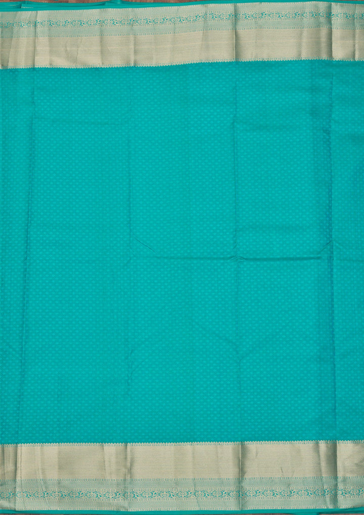 Rama Green Zariwork Pure Silk Saree