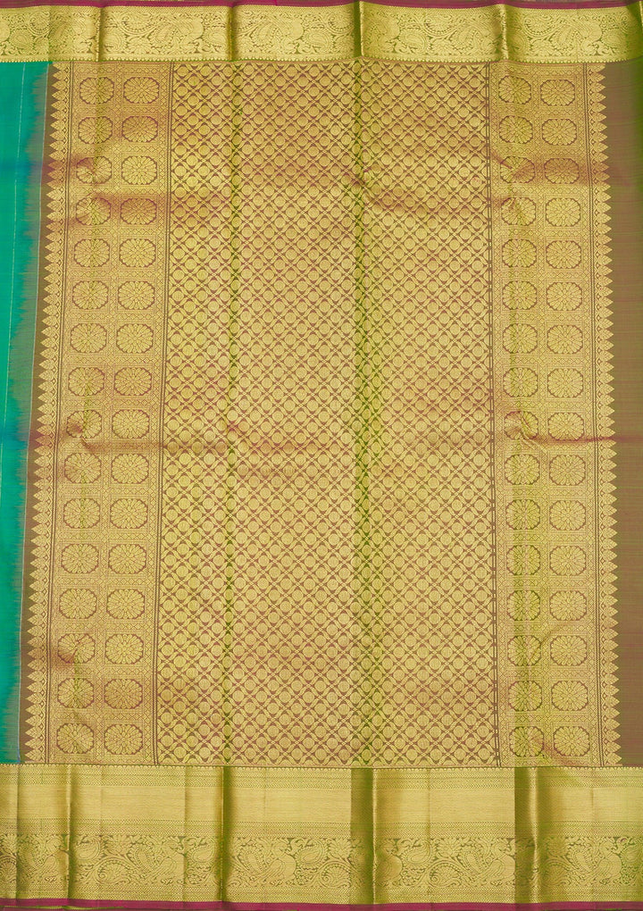 Rama Green Zariwork Pure Silk Saree