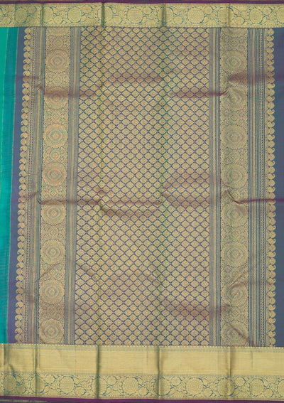 Rama Green Zariwork Pure Silk Saree