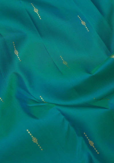 Rama Green Zariwork Pure Silk Saree