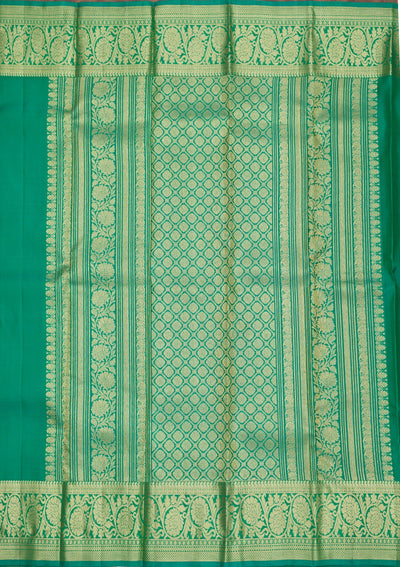 Rama Green Zariwork Pure Silk Saree