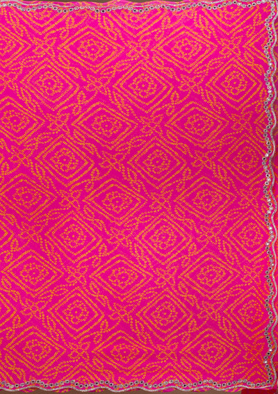 Rani Pink Stonework Georgette Saree-Koskii