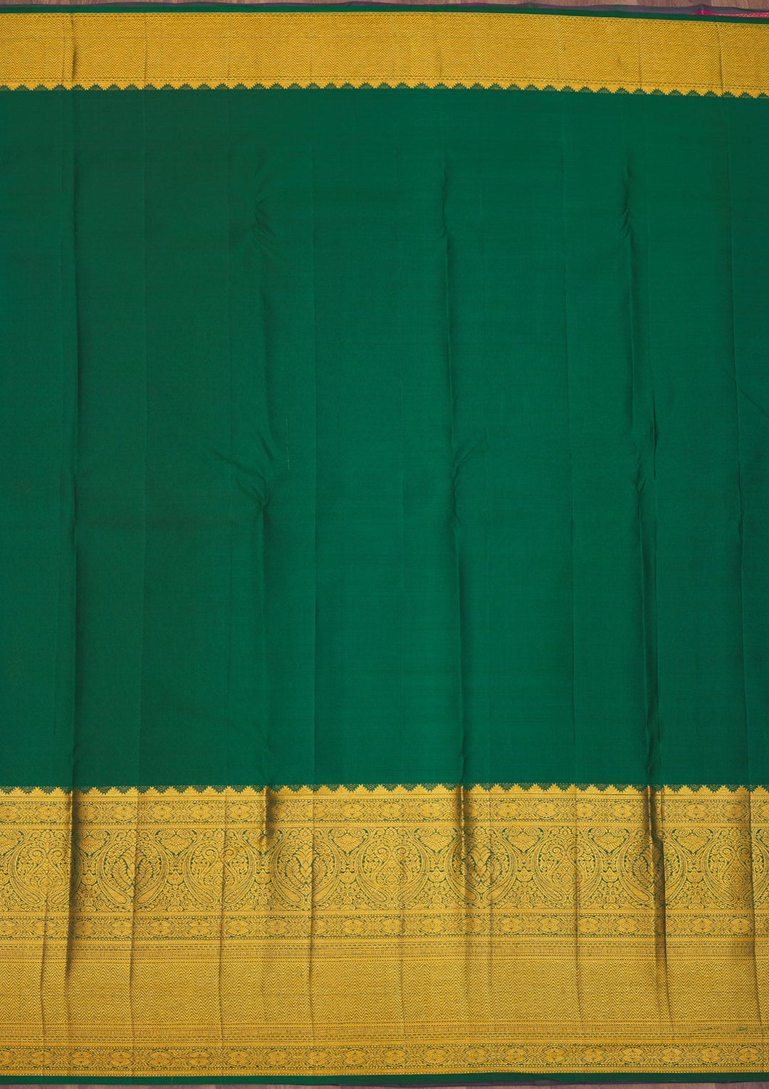 Rani Pink Zariwork Pure Silk Saree-Koskii