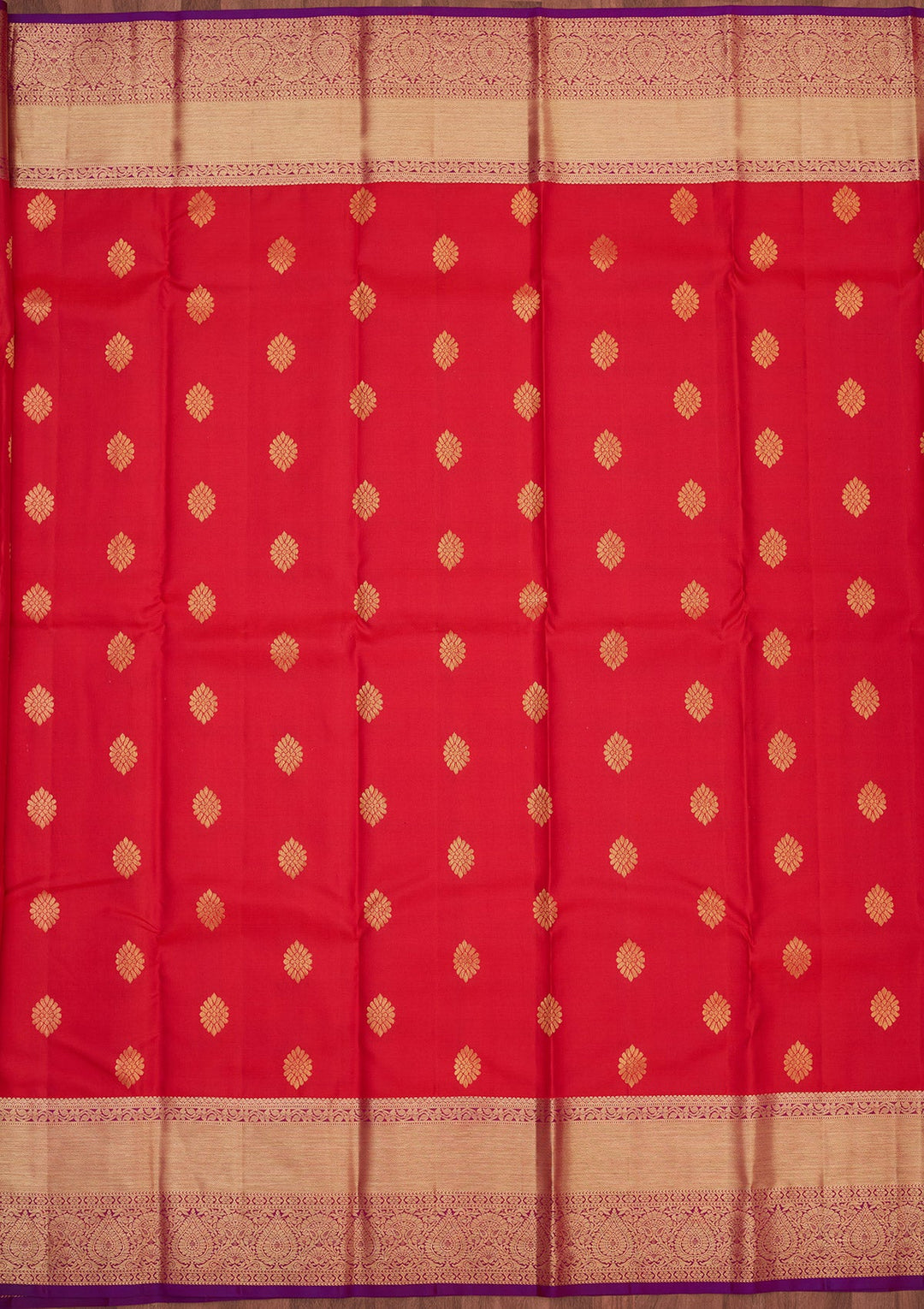 Rani Pink Zariwork Pure Silk Saree-Koskii