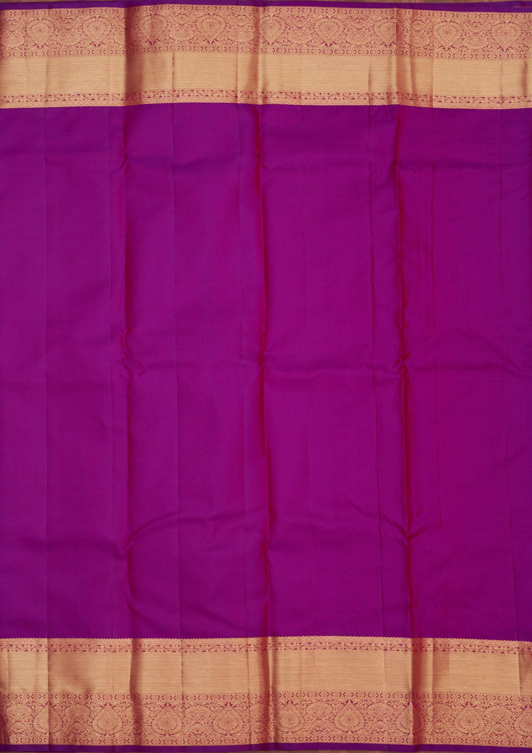 Rani Pink Zariwork Pure Silk Saree-Koskii
