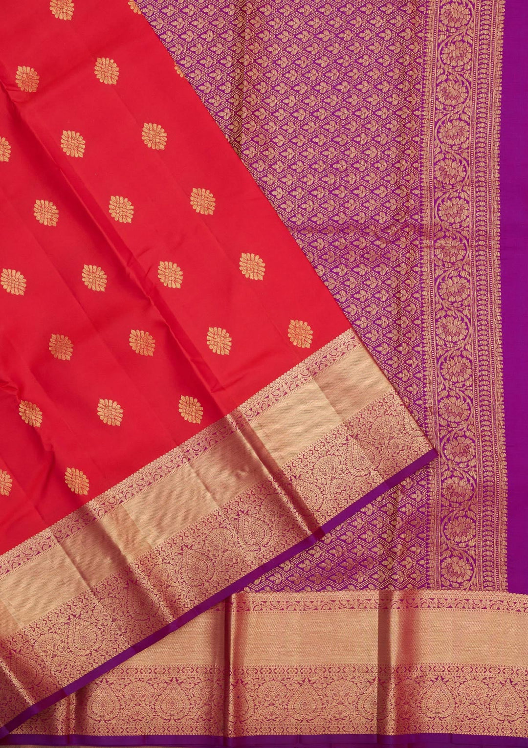 Rani Pink Zariwork Pure Silk Saree-Koskii