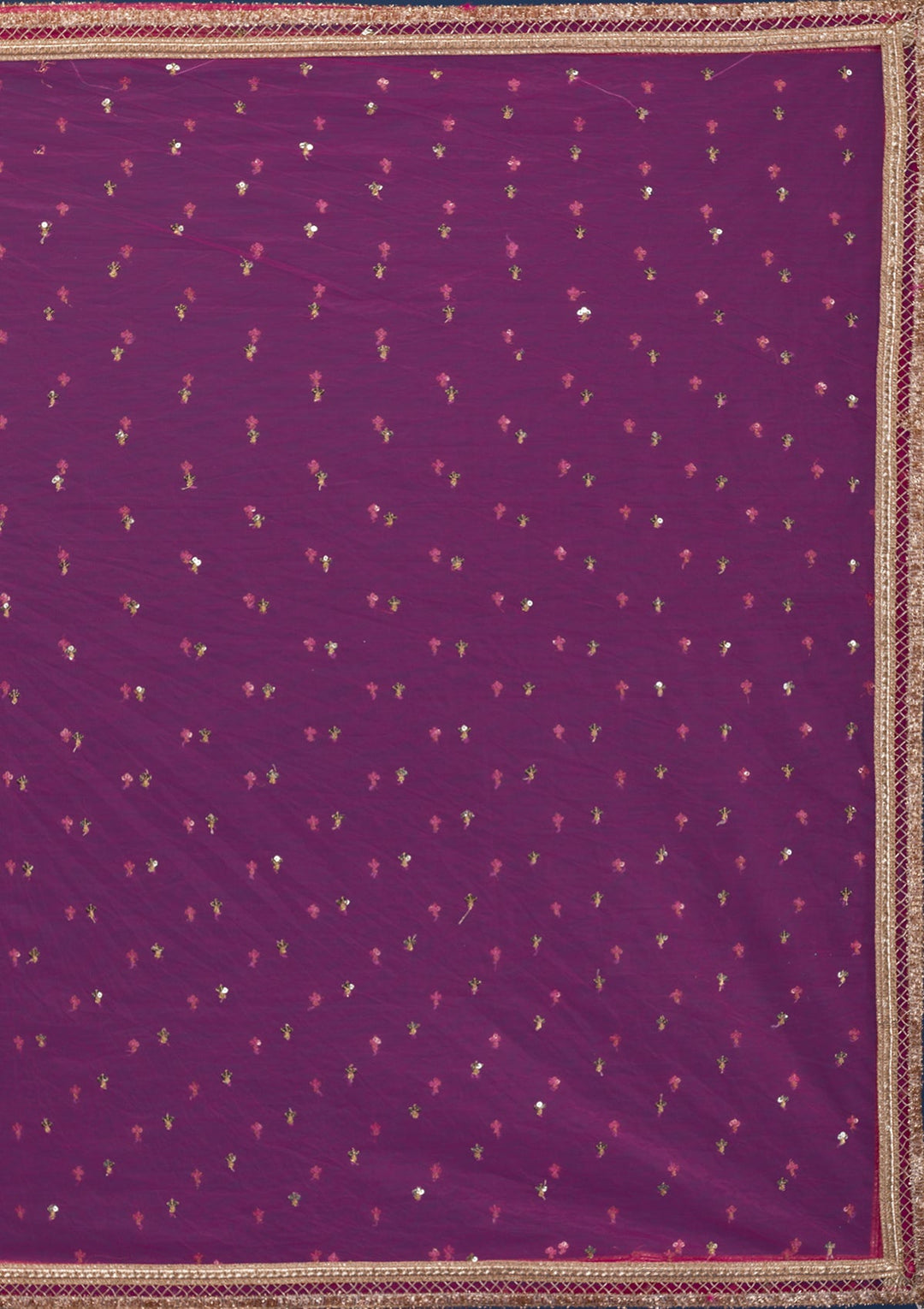 Rani Pink Print Georgette Readymade Lehenga-Koskii