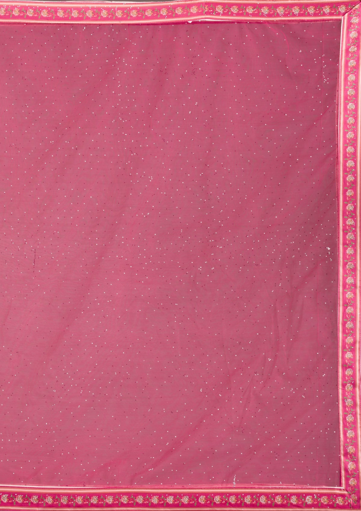 Rani Pink Silver Zariwork Banarasi Readymade Lehenga-Koskii