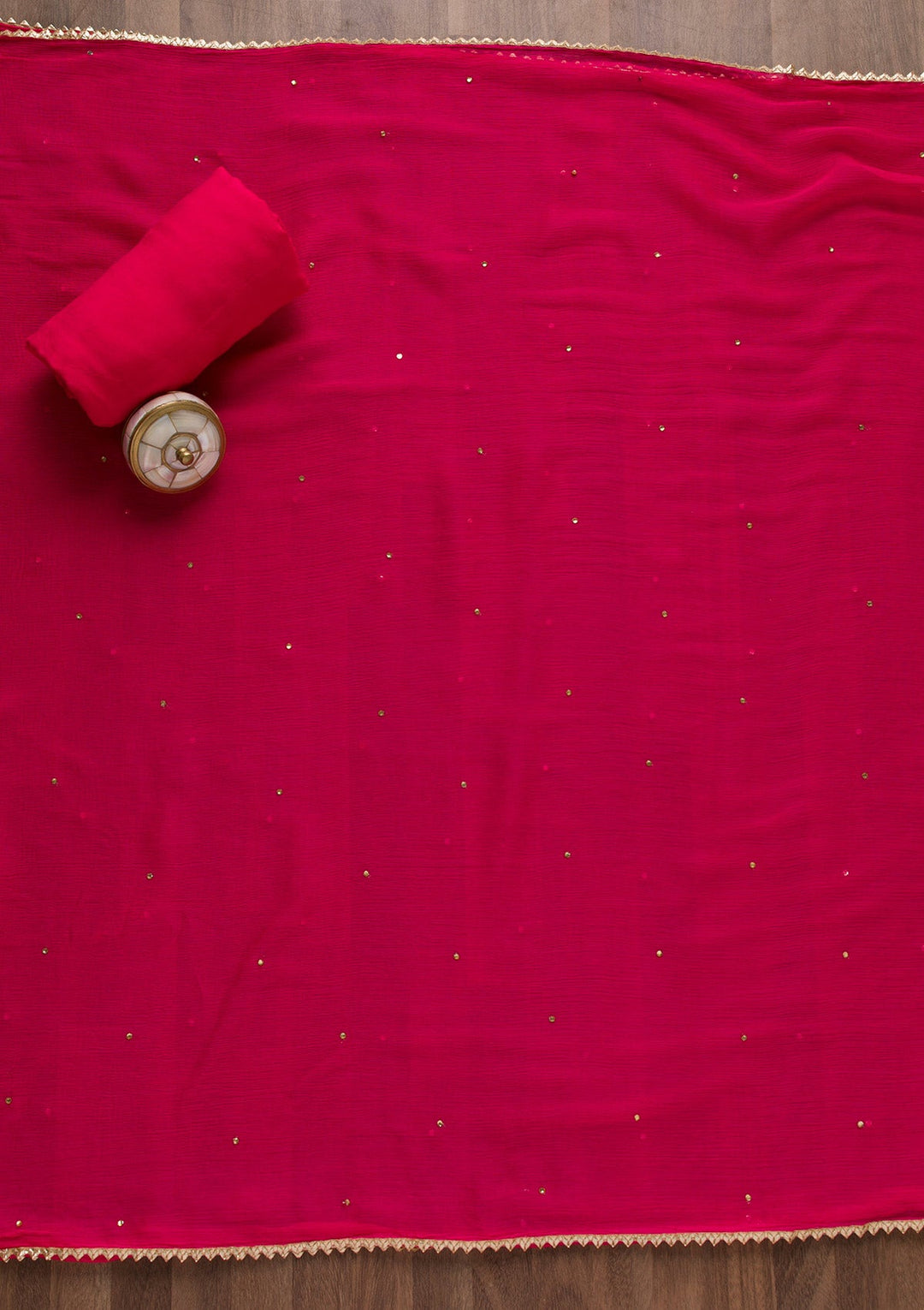 Rani Pink Stonework Bandini Unstitched Salwar Suit-Koskii
