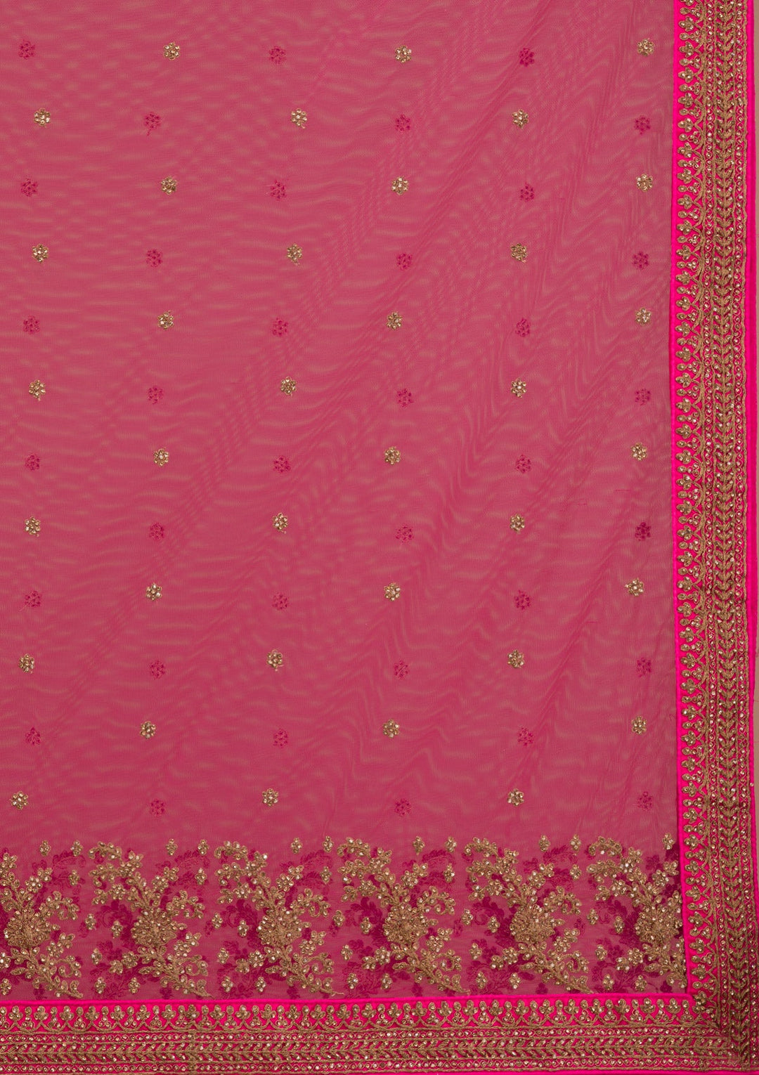 Rani Pink Stonework Net Readymade Lehenga-Koskii