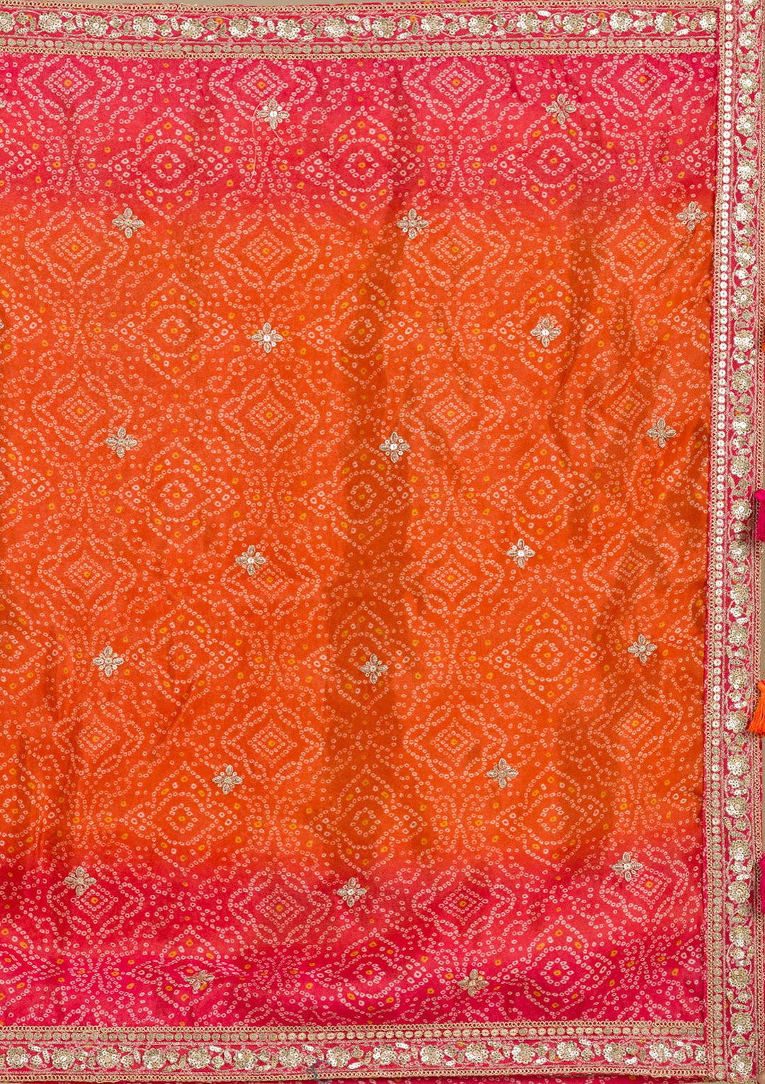 Rani Pink Stonework Semi Crepe Readymade Salwar Suit-Koskii