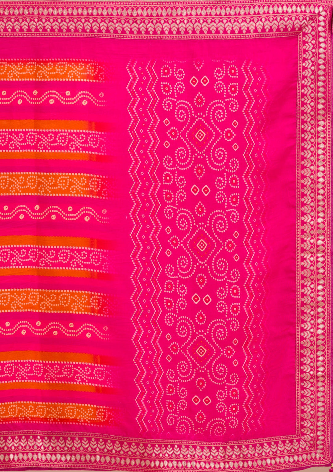 Rani Pink Zariwork Art Silk Readymade Sharara Kameez