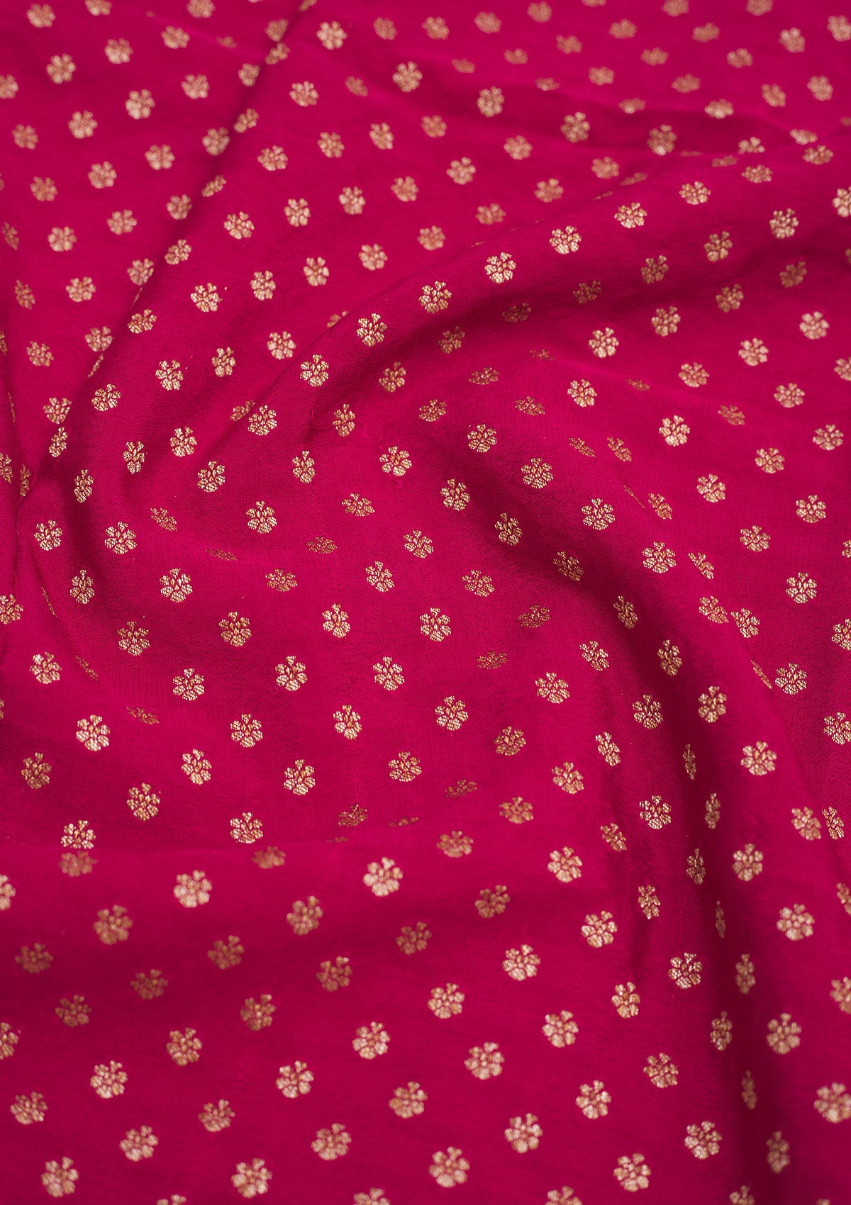 Rani Pink Zariwork Art Silk Saree