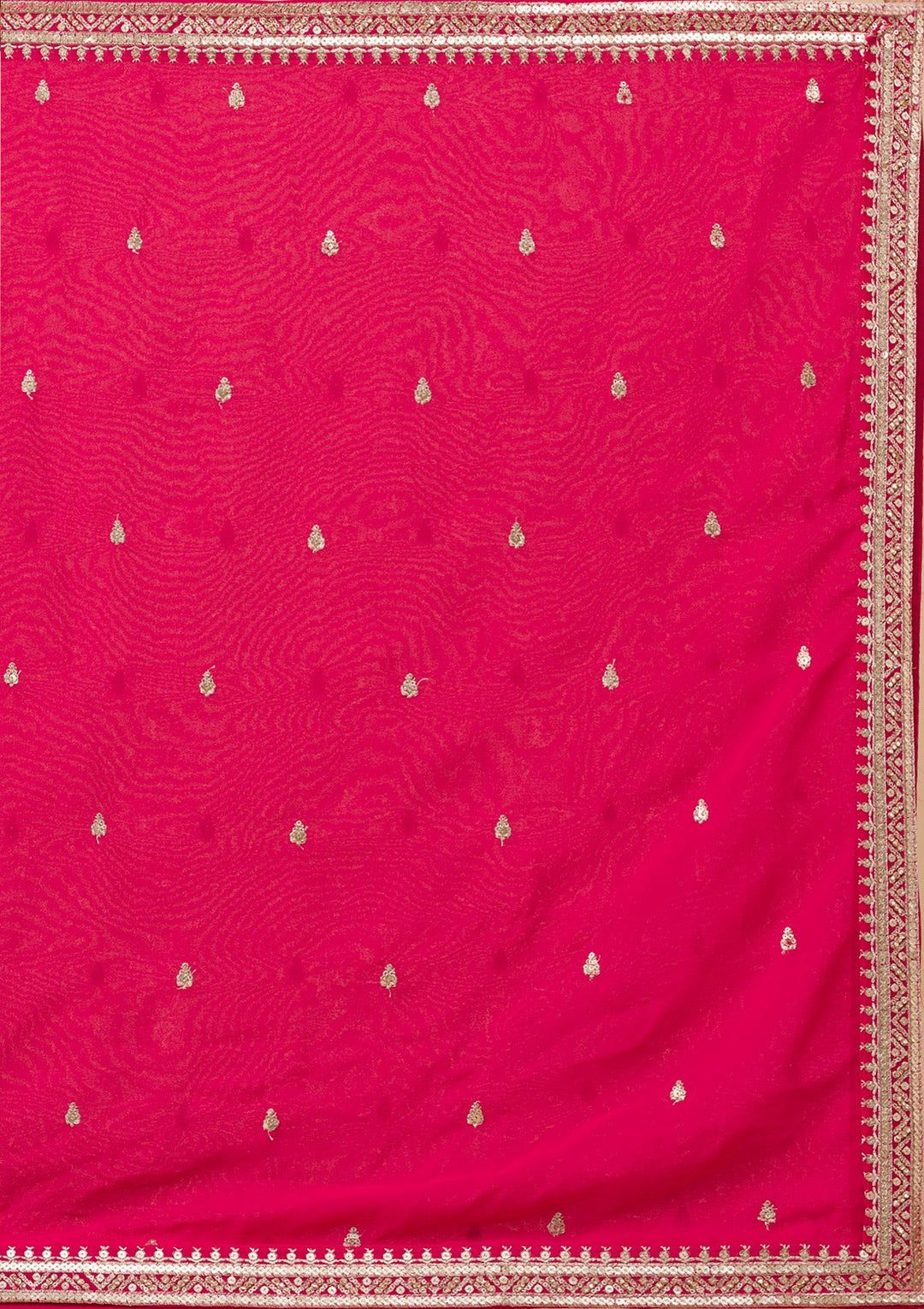 Rani Pink Zariwork Georgette Readymade Salwar Kameez-Koskii