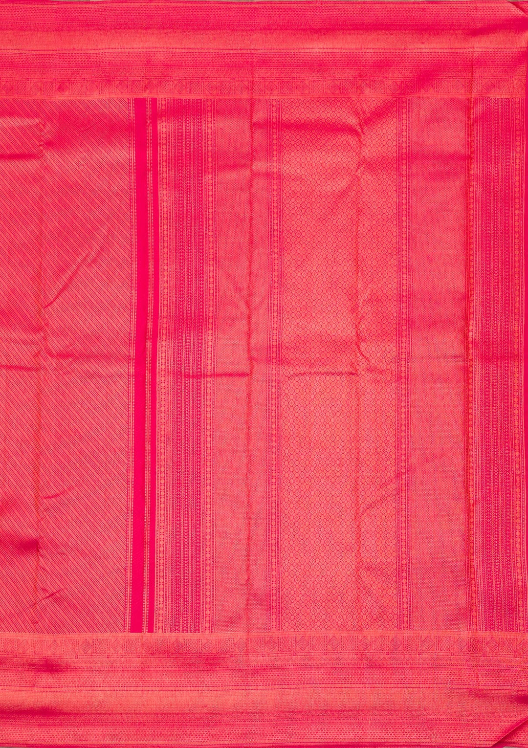 Rani Pink Zariwork Pure Silk Saree-Koskii