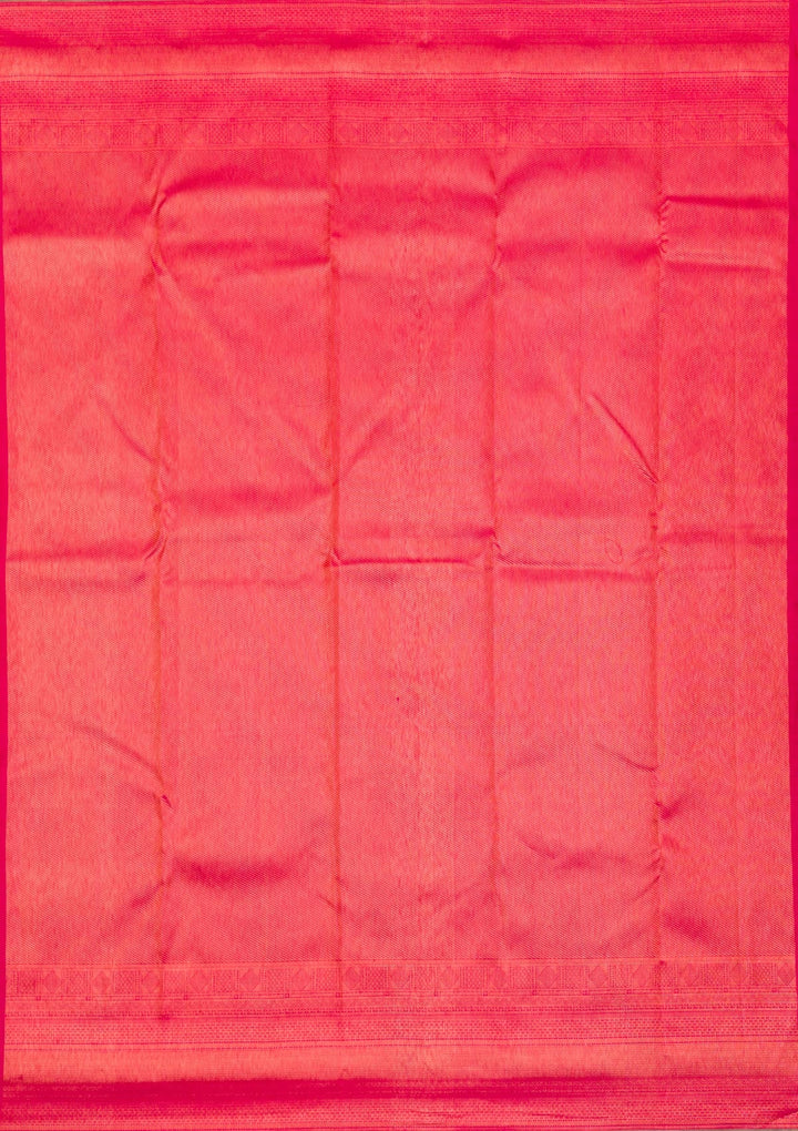 Rani Pink Zariwork Pure Silk Saree-Koskii
