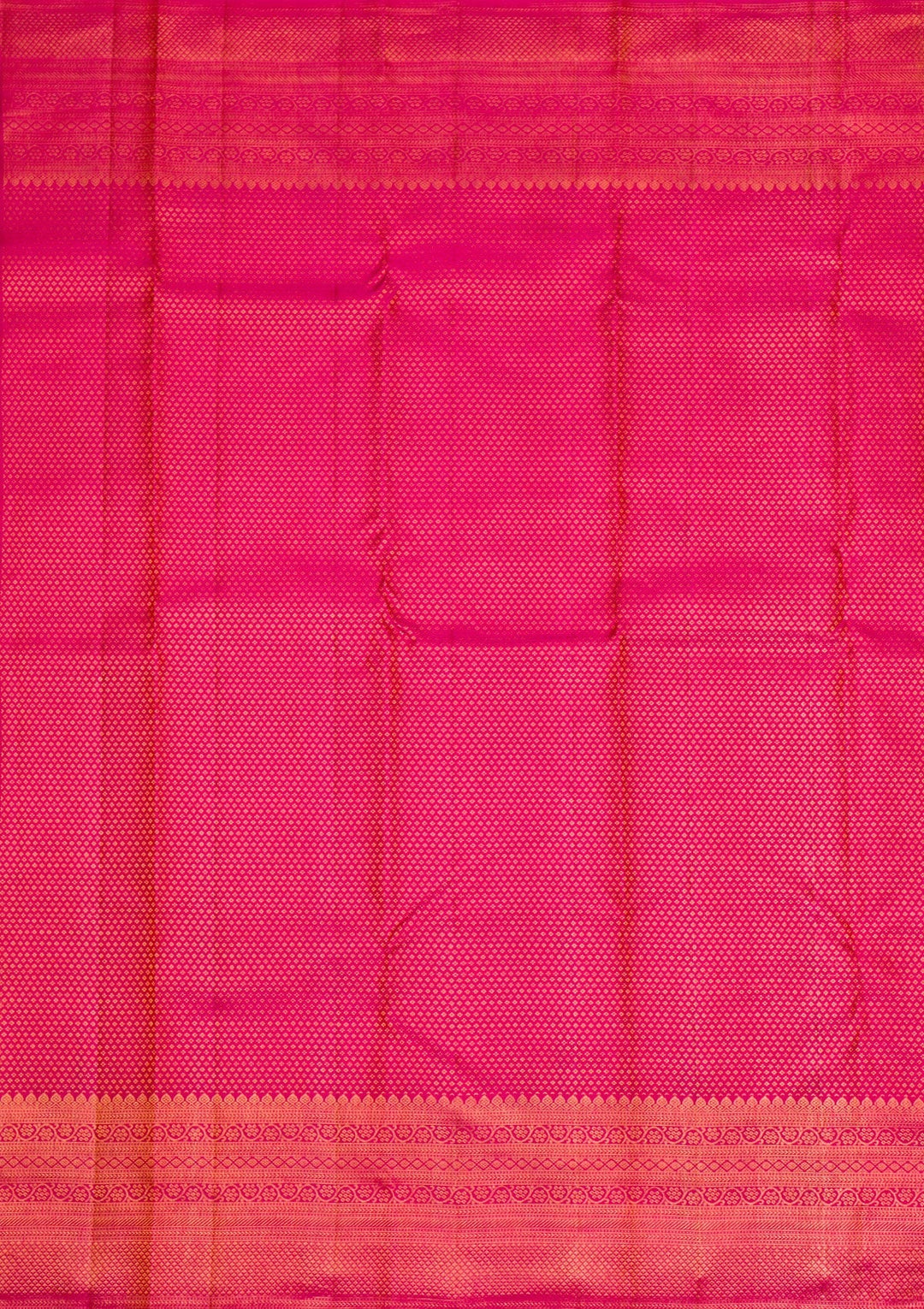 Rani Pink Gold Zariwork Pure Silk Saree - Koskii