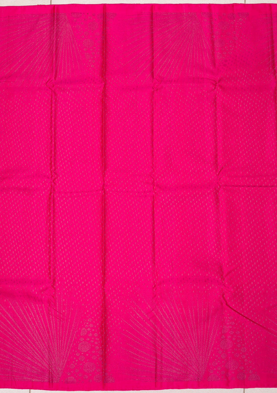 Rani Pink Zariwork Pure Silk Saree-Koskii