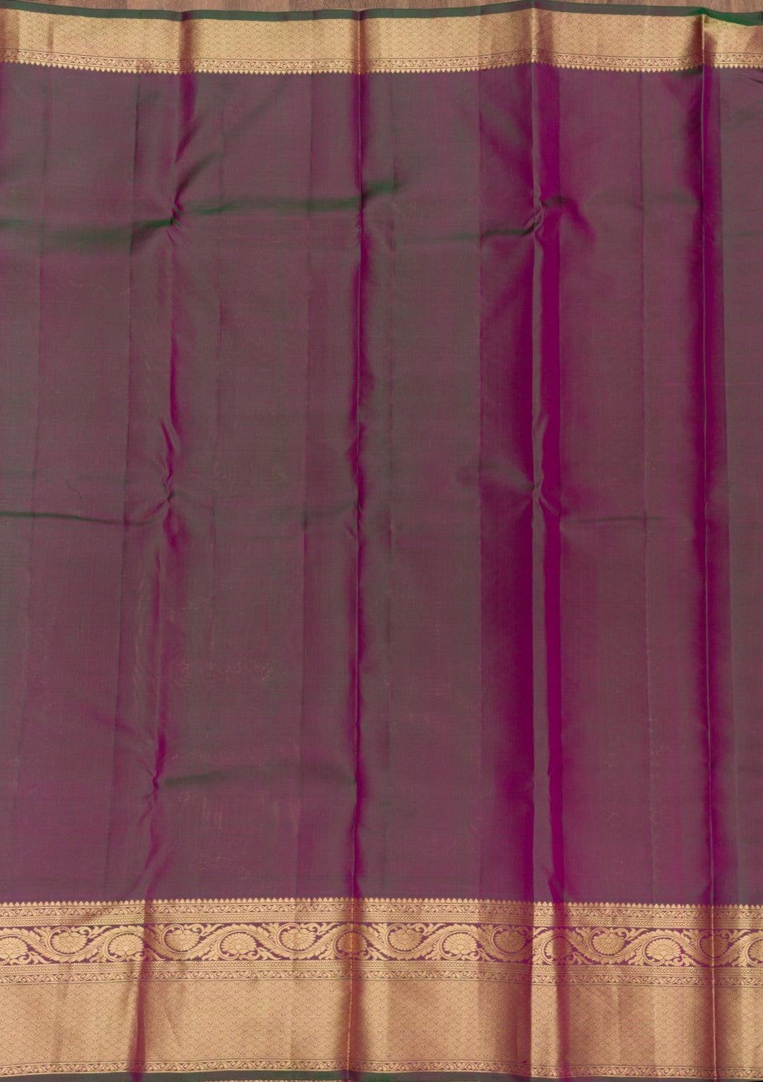Rani Pink Zariwork Pure Silk Saree-Koskii
