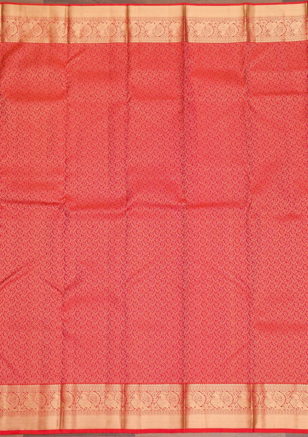 Rani Pink Zariwork Pure Silk Saree-Koskii