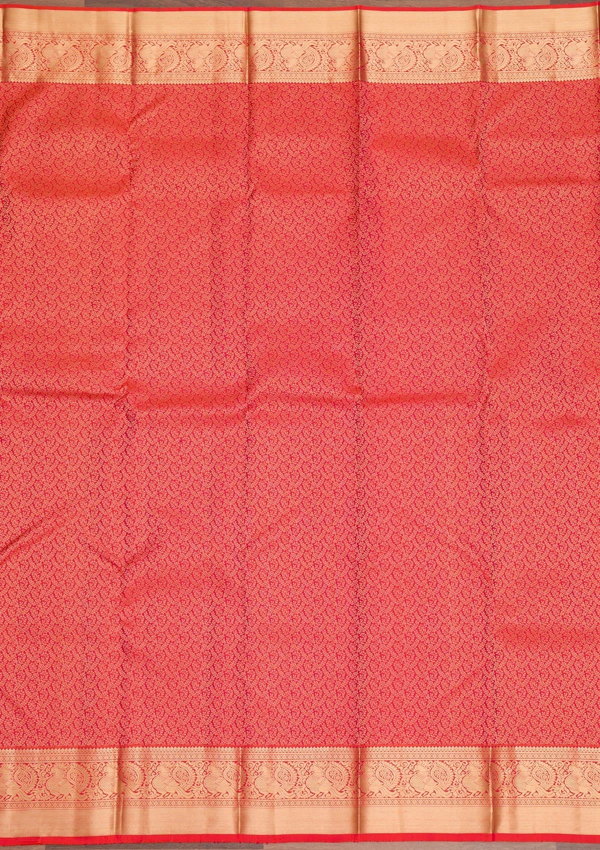 Rani Pink Zariwork Pure Silk Saree-Koskii