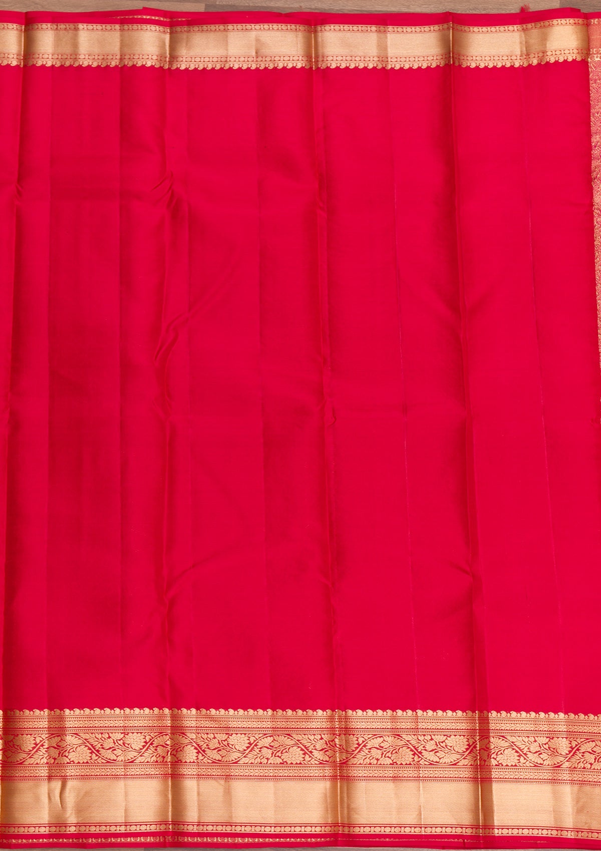 Rani Pink Zariwork Pure Silk Saree-Koskii