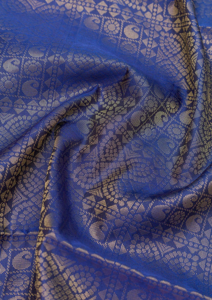 Rani Pink Zariwork Pure Silk Saree-Koskii