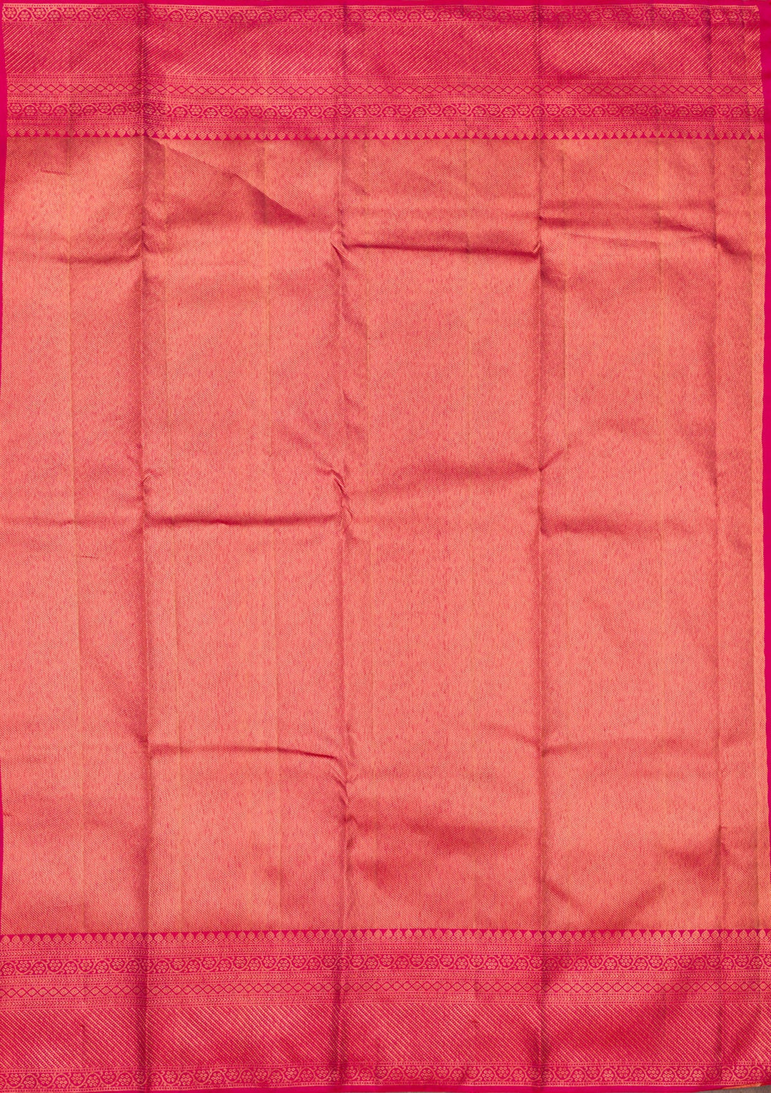 Rani Pink Zariwork Pure Silk Saree-Koskii