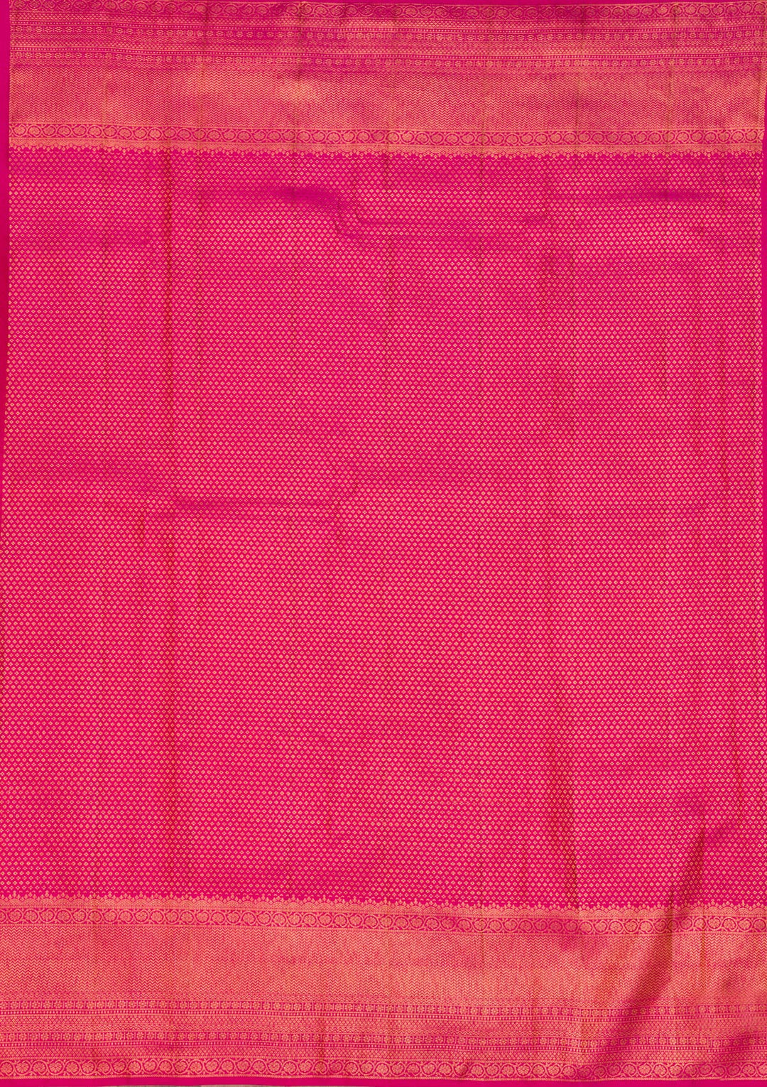 Rani Pink Zariwork Pure Silk Saree-Koskii