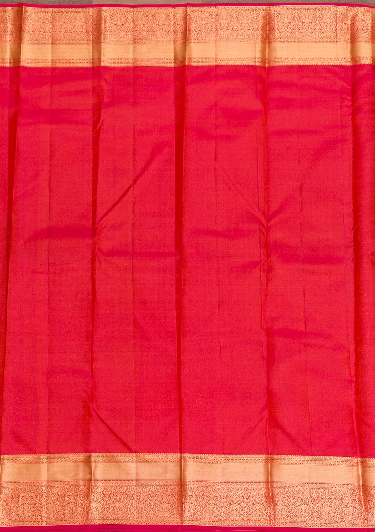 Rani Pink Zariwork Pure Silk Saree-Koskii