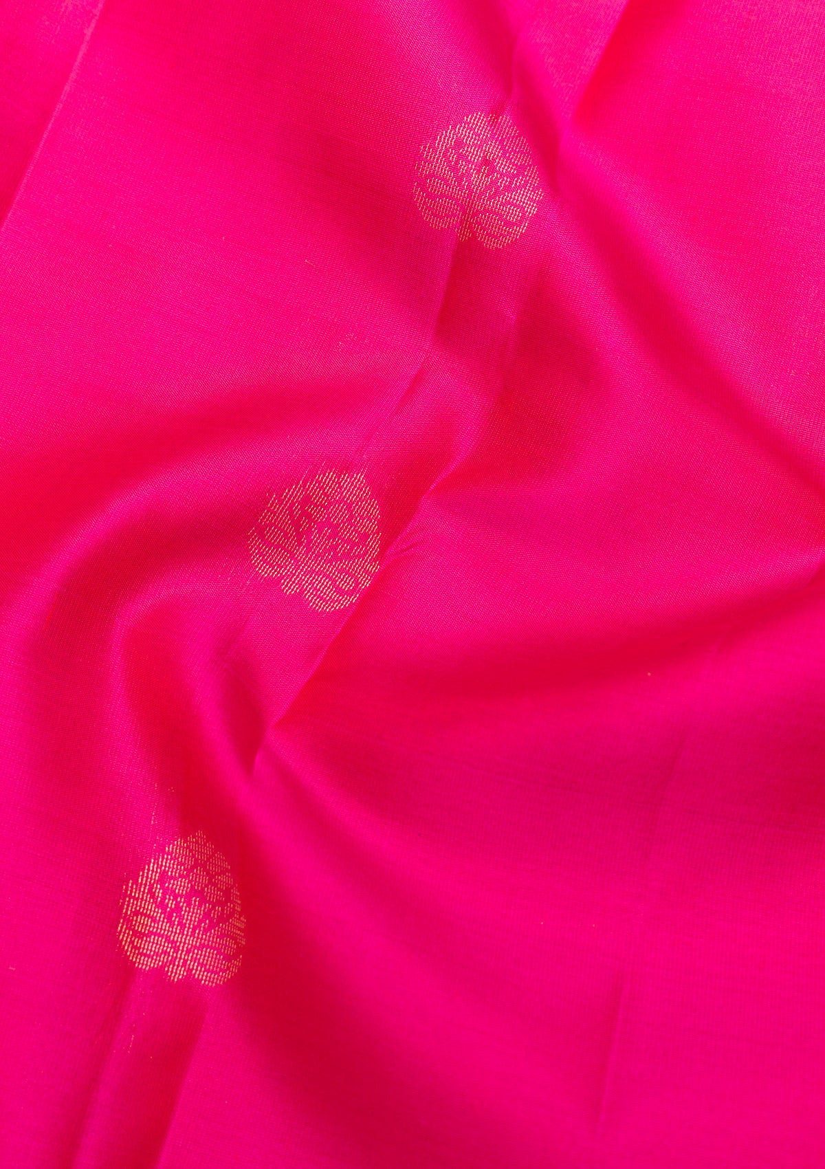 Rani Pink Zariwork Pure Silk Saree-Koskii