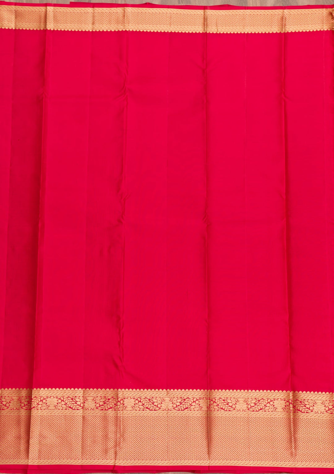 Rani Pink Zariwork Pure Silk Saree-Koskii