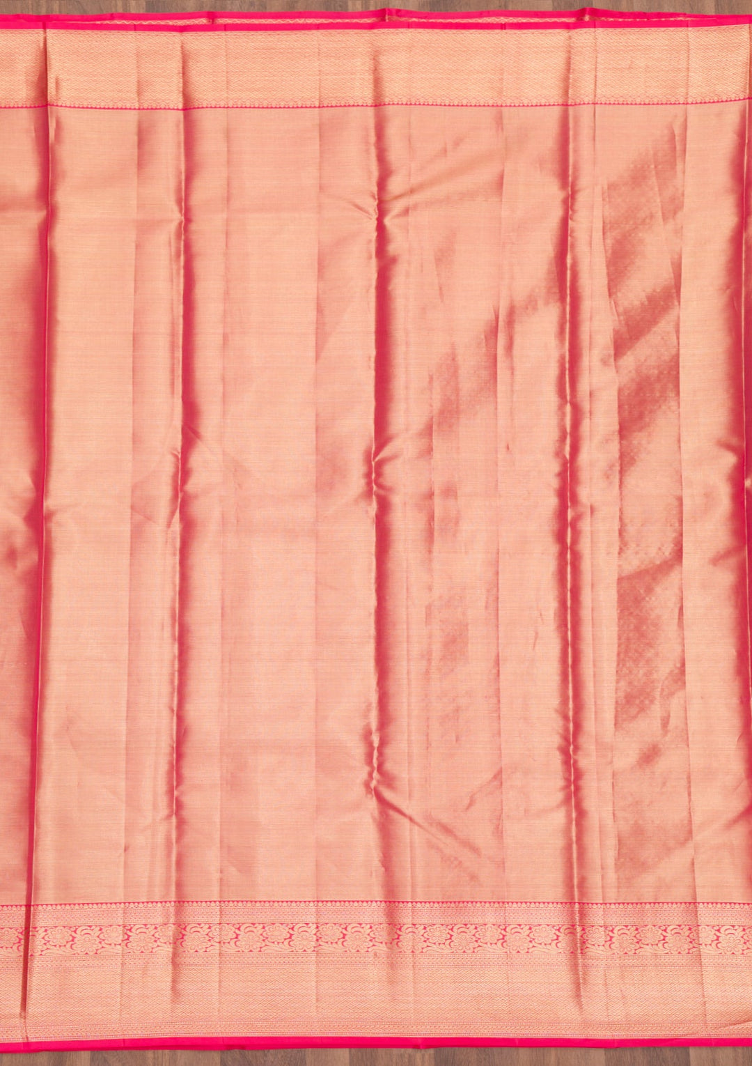 Rani Pink Zariwork Pure Silk Saree-Koskii