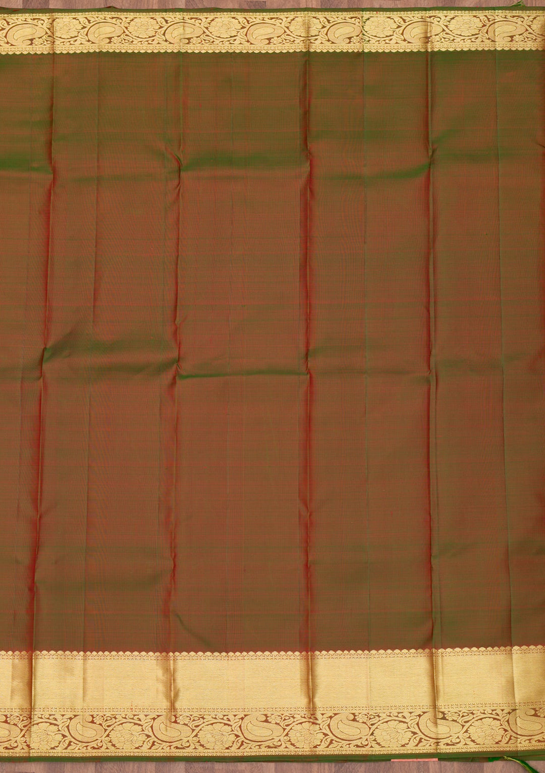 Rani Pink Zariwork Pure Silk Saree-Koskii