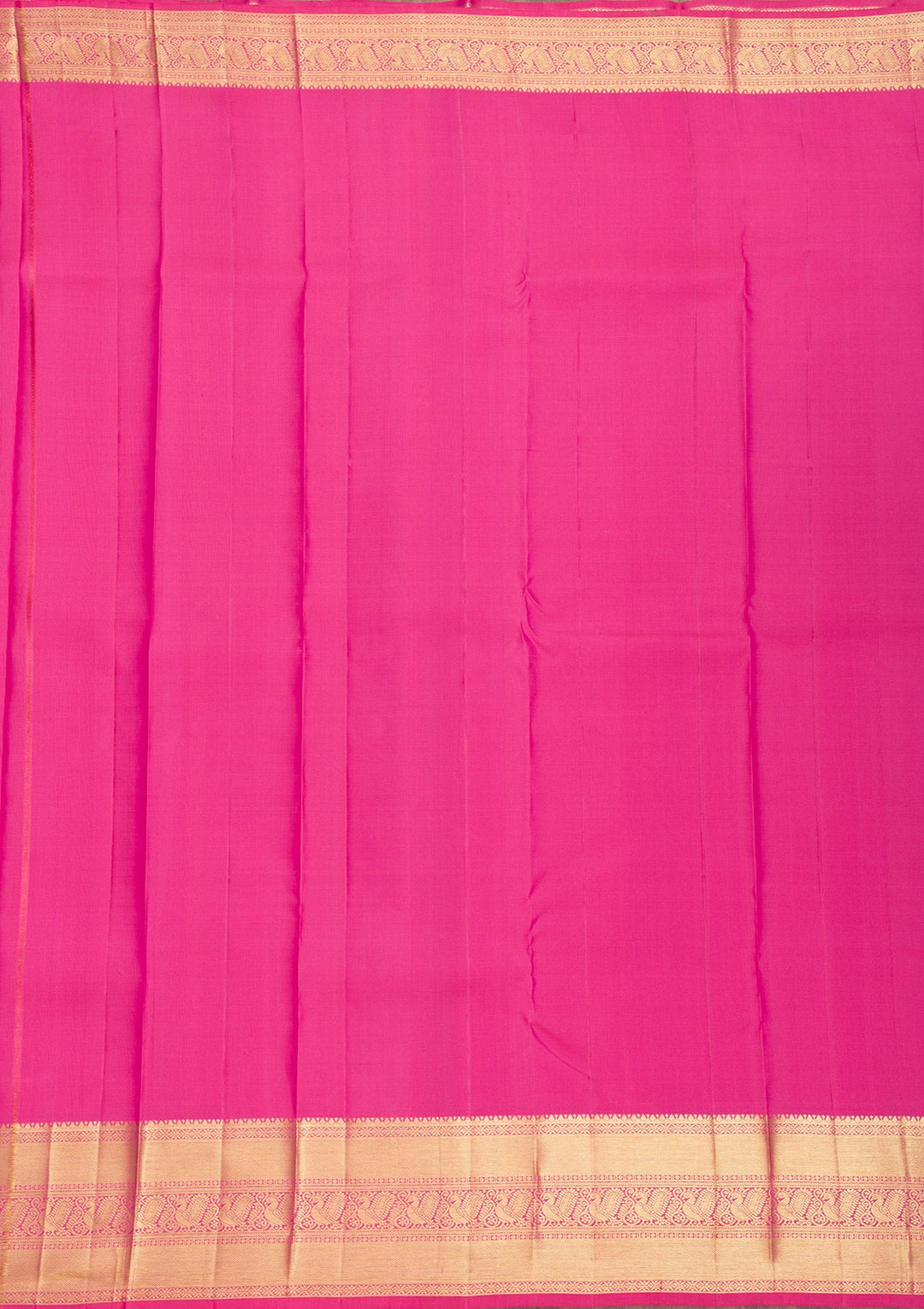 Rani Pink Zariwork Pure Silk Saree-Koskii