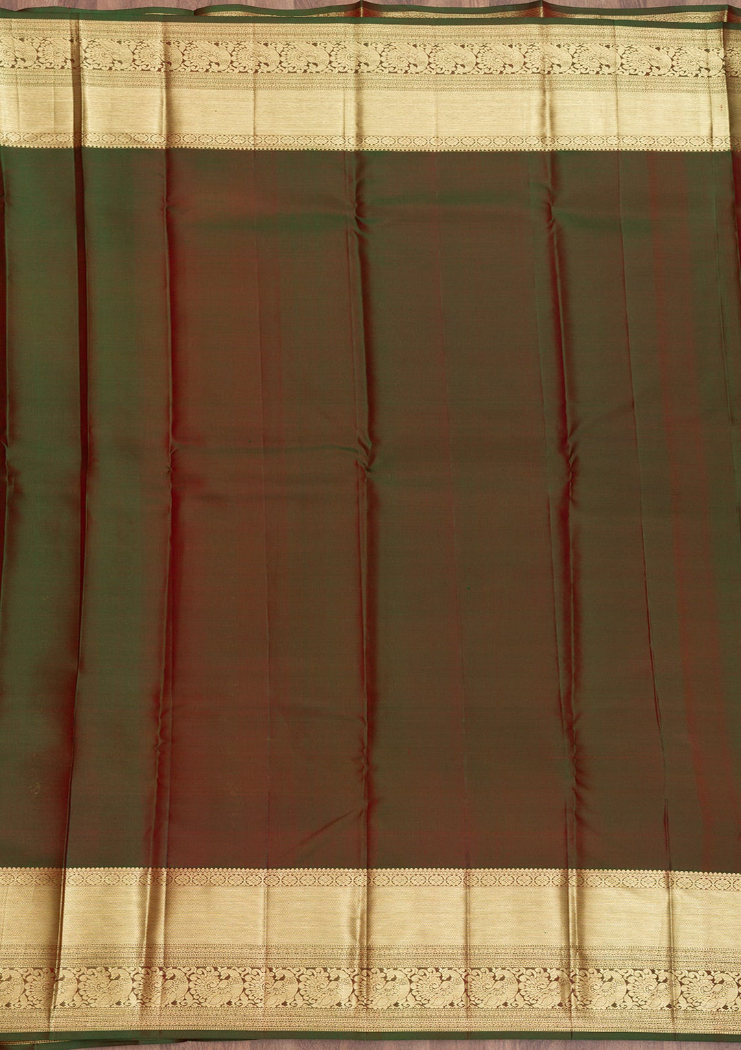 Rani Pink Zariwork Pure Silk Saree-Koskii