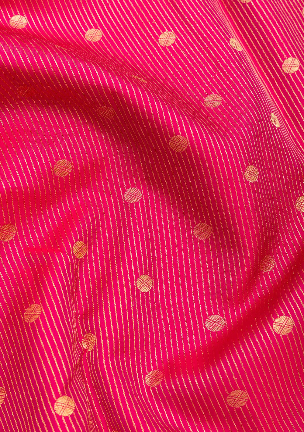 Rani Pink Zariwork Pure Silk Saree-Koskii