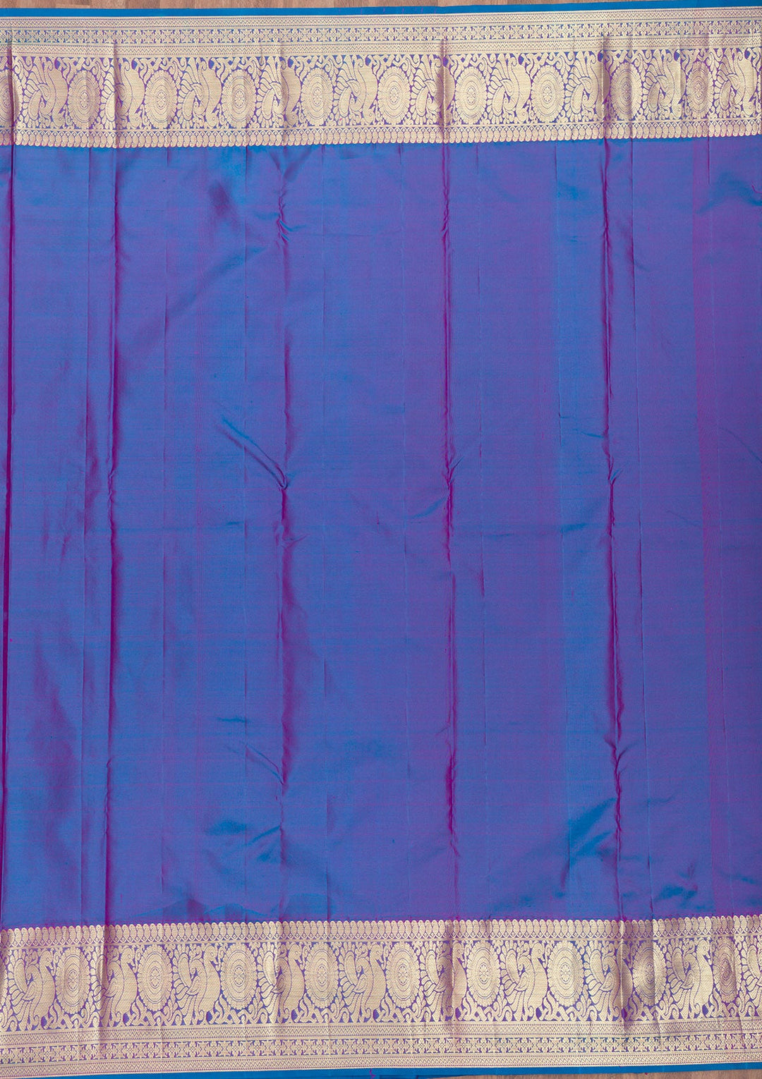 Rani Pink Zariwork Pure Silk Saree-Koskii