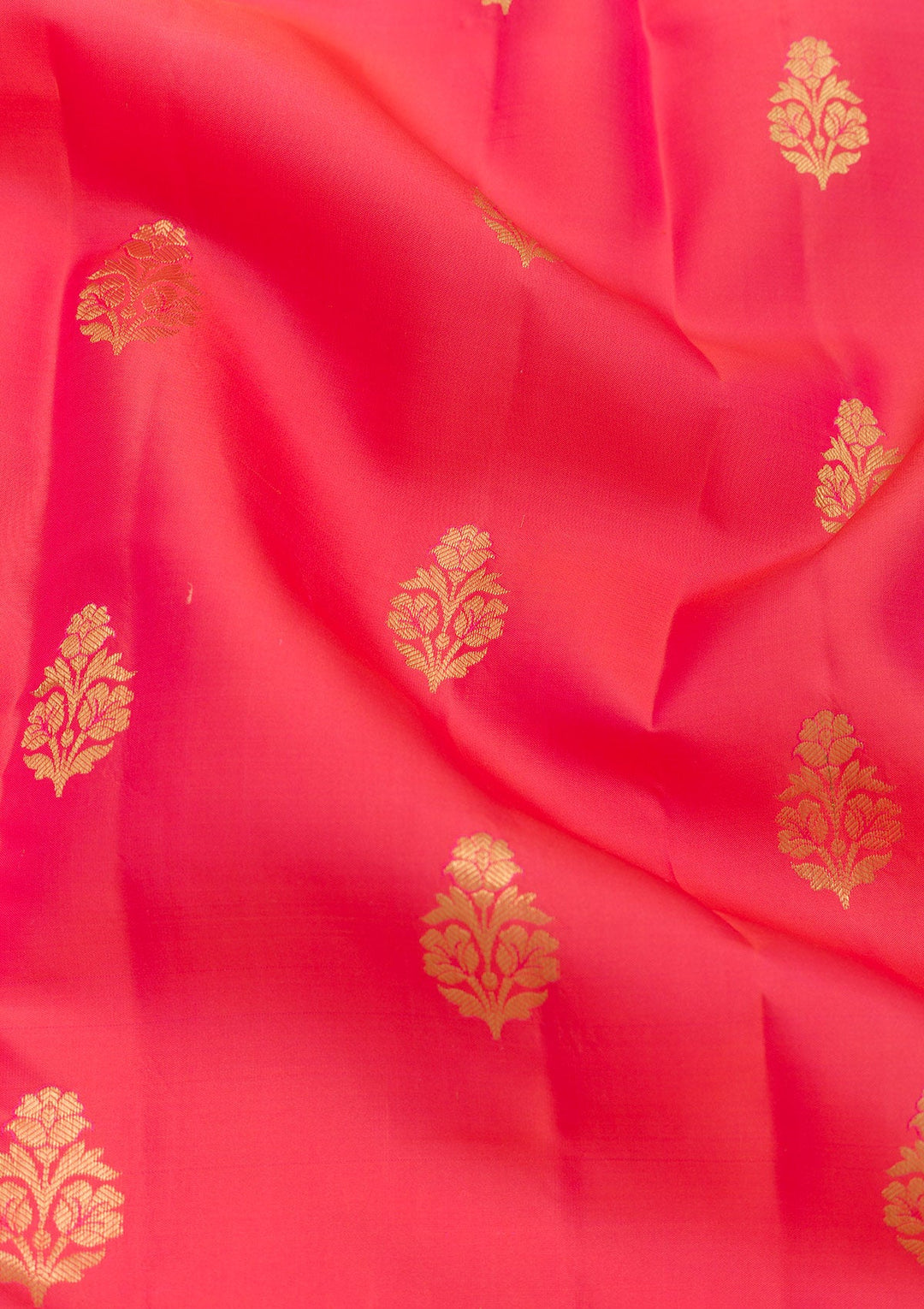 Rani Pink Zariwork Pure Silk Saree-Koskii