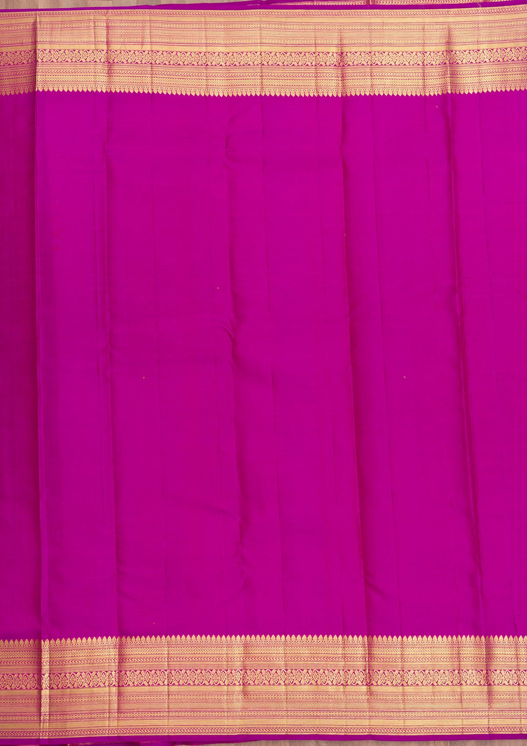 Rani Pink Zariwork Pure Silk Saree-Koskii